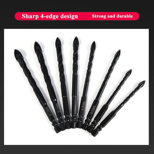 🔥Special Offers 50% OFF🔥4-edge Cross Drill Bit Set 7pcs