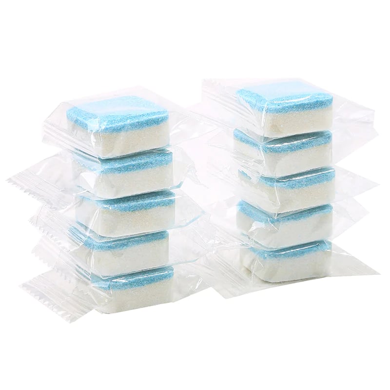 🔥12 PCS/Pack🔥Washing Machine Deep Cleaner Tablets – Eliminates 99% Germs, Removes Odors &amp; Prevents Mold 🧽