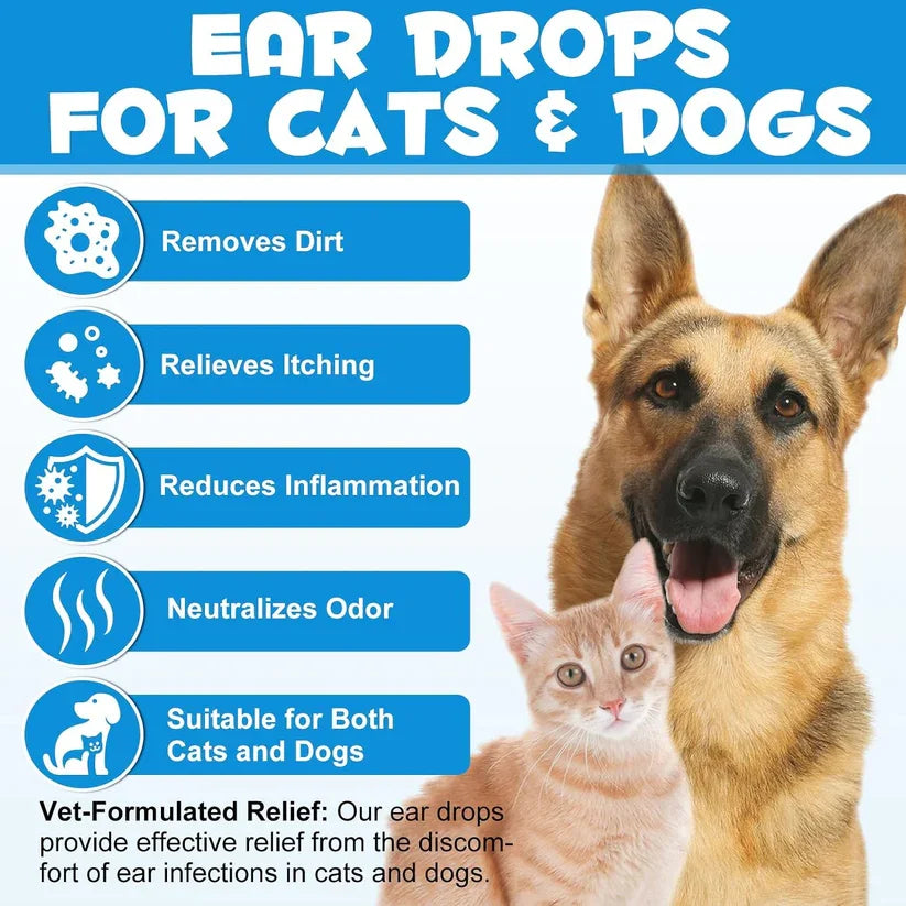 Gentle Pet Ear Wash | Odor-Free Cleaning for Dogs &amp; Cats🌿