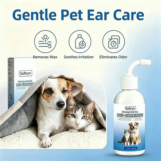 Gentle Pet Ear Wash | Odor-Free Cleaning for Dogs &amp; Cats🌿