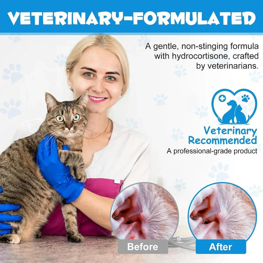 Gentle Pet Ear Wash | Odor-Free Cleaning for Dogs &amp; Cats🌿