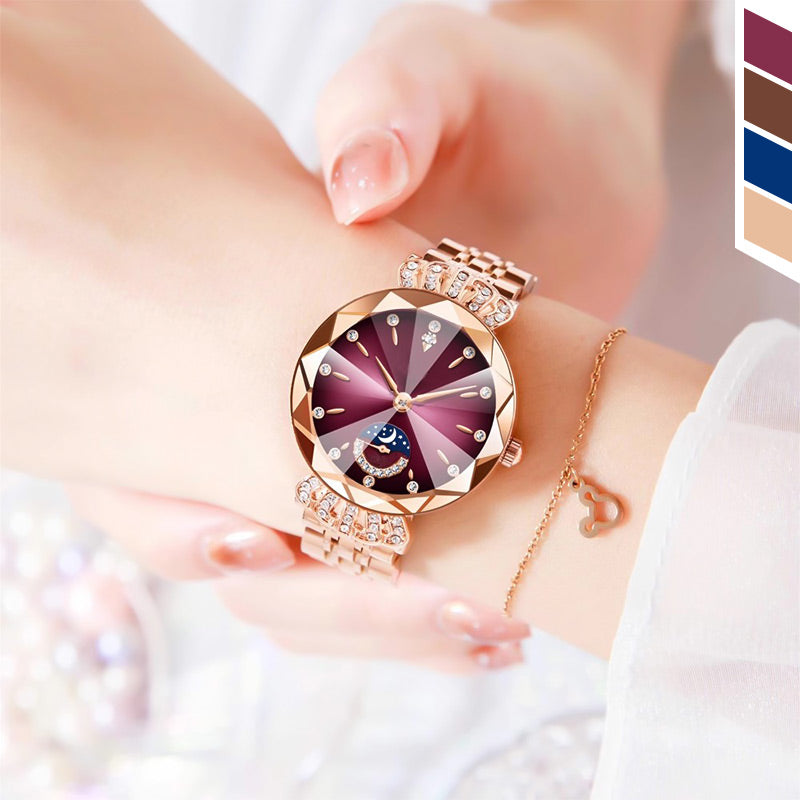 ⏳FLASH SALE! 49% OFF! 🔥Women's Fashionable Diamond Moon Star Watch