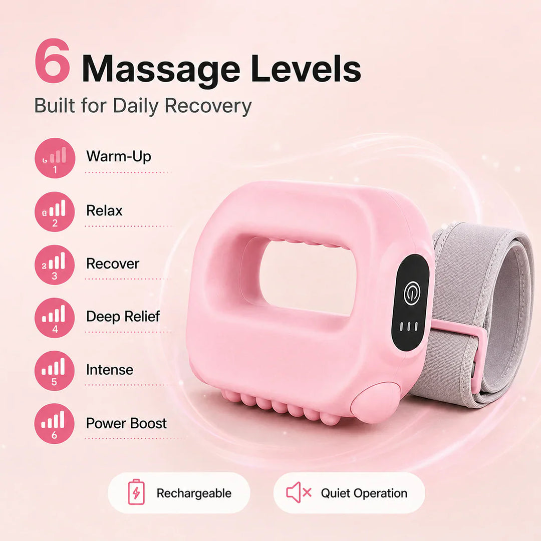 Hands-Free Fascia Massager for Muscle Relaxation &amp; Recovery