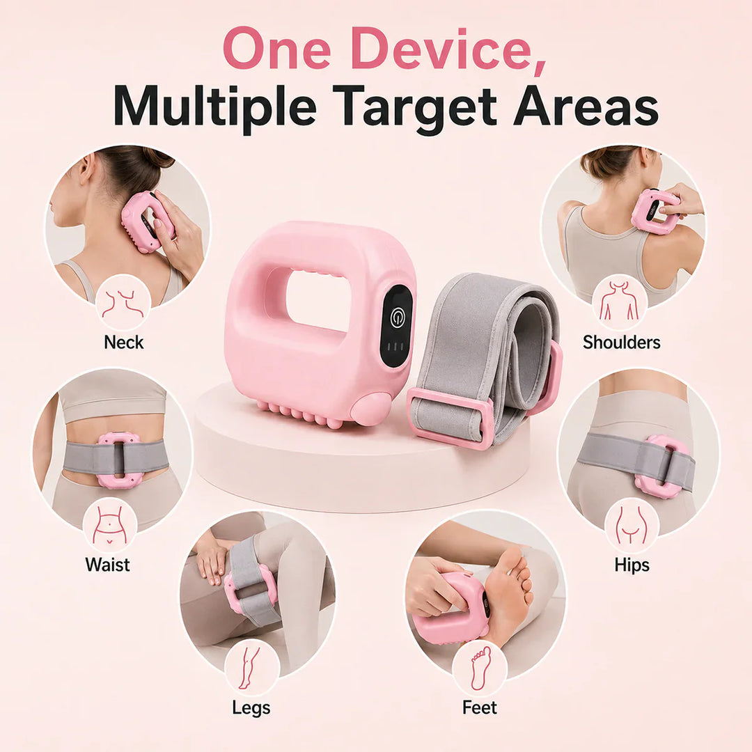 Hands-Free Fascia Massager for Muscle Relaxation &amp; Recovery