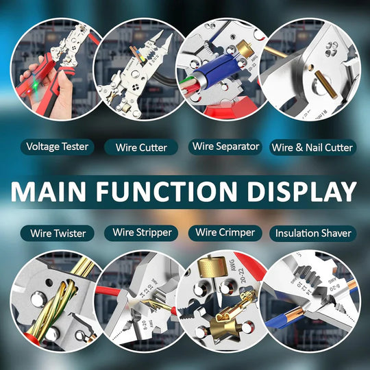 Wire Stripping Pliers – Multi-Function Cutting &amp; Voltage Detection Tool For Safer Electrical Work