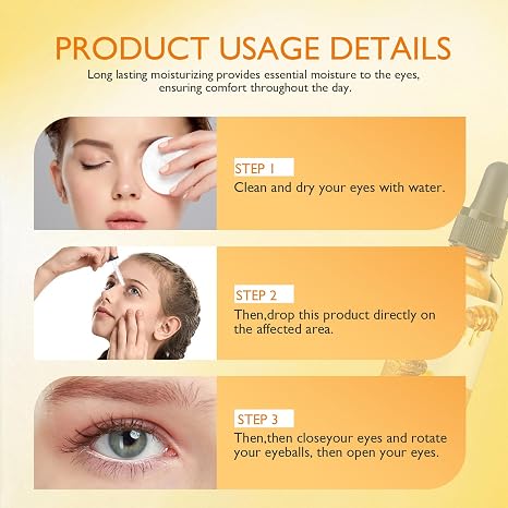 Honey Eye Care Hydration,Natural Hydration with Bee Honey, Moisturizes Refreshes Eyes, Gentle Formula for Daily Use