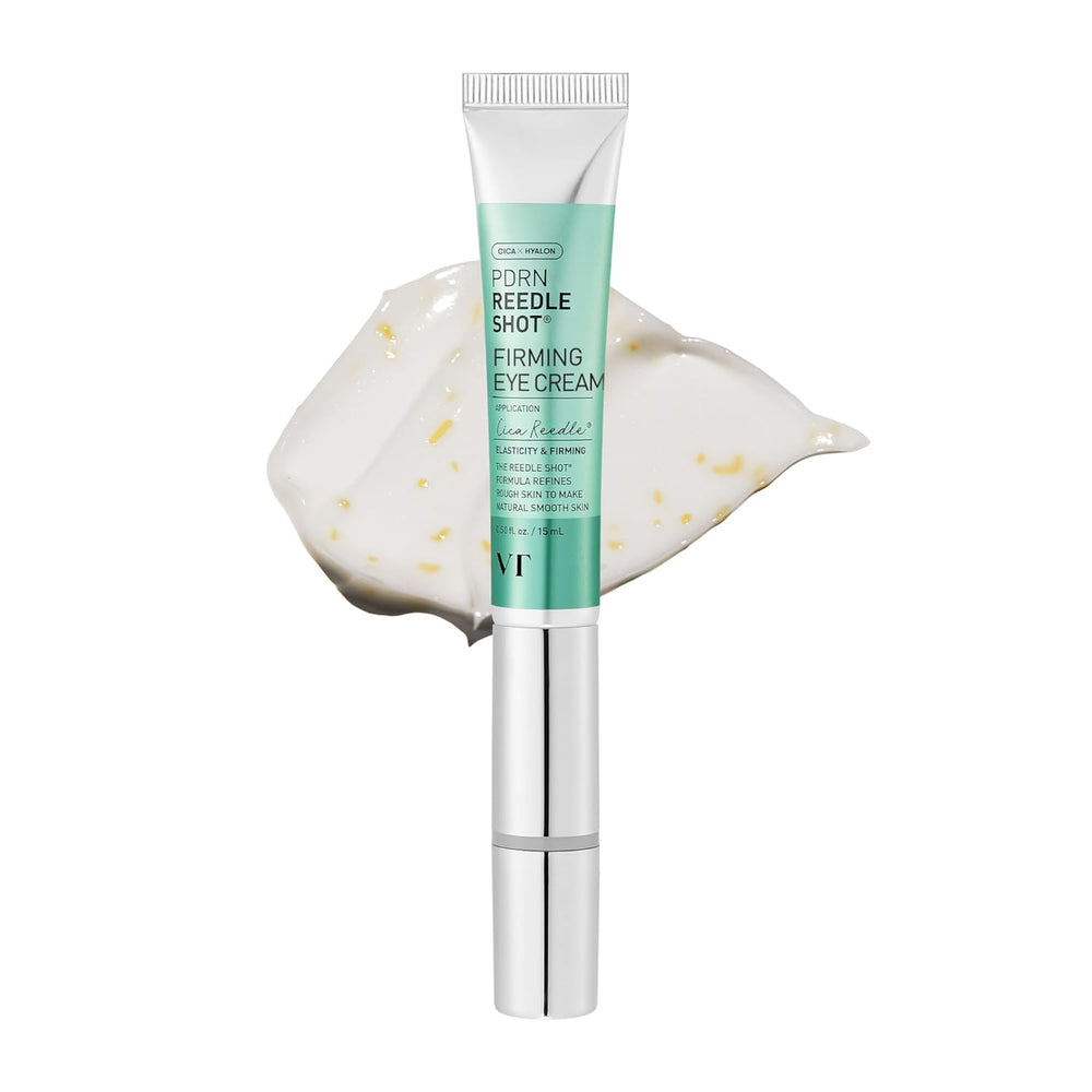 VT COSMETICS PDRN Reedle Shot Eye Cream, Vibrating Eye Applicator for Puffy Eyes, Dark Circles & Under Eye Bags, Firming & Wrinkle Care with PDRN Collagen
