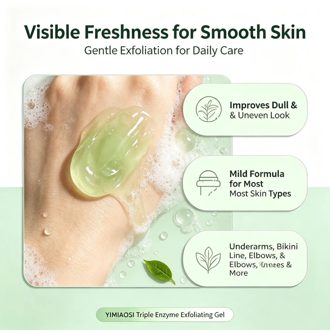 Green Tea Triple Enzyme Peeling Gel for Dark &amp; Intimate Areas