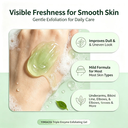Green Tea Triple Enzyme Peeling Gel for Dark &amp; Intimate Areas