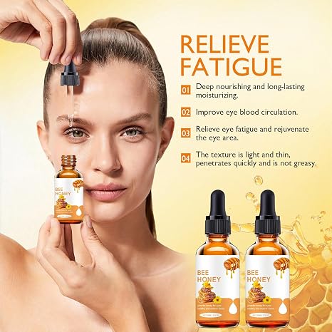 Honey Eye Care Hydration,Natural Hydration with Bee Honey, Moisturizes Refreshes Eyes, Gentle Formula for Daily Use