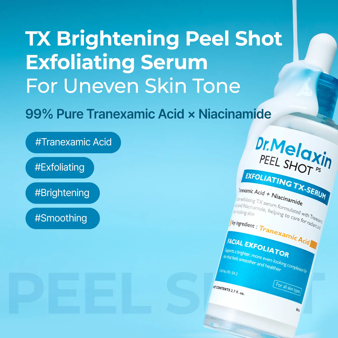 [Dr.Melaxin Official] Exfoliating Tone Smoothing TX Duo, Tranexamic Acid &amp; Niacinamide Gentle Peeling for Dark Spot Care