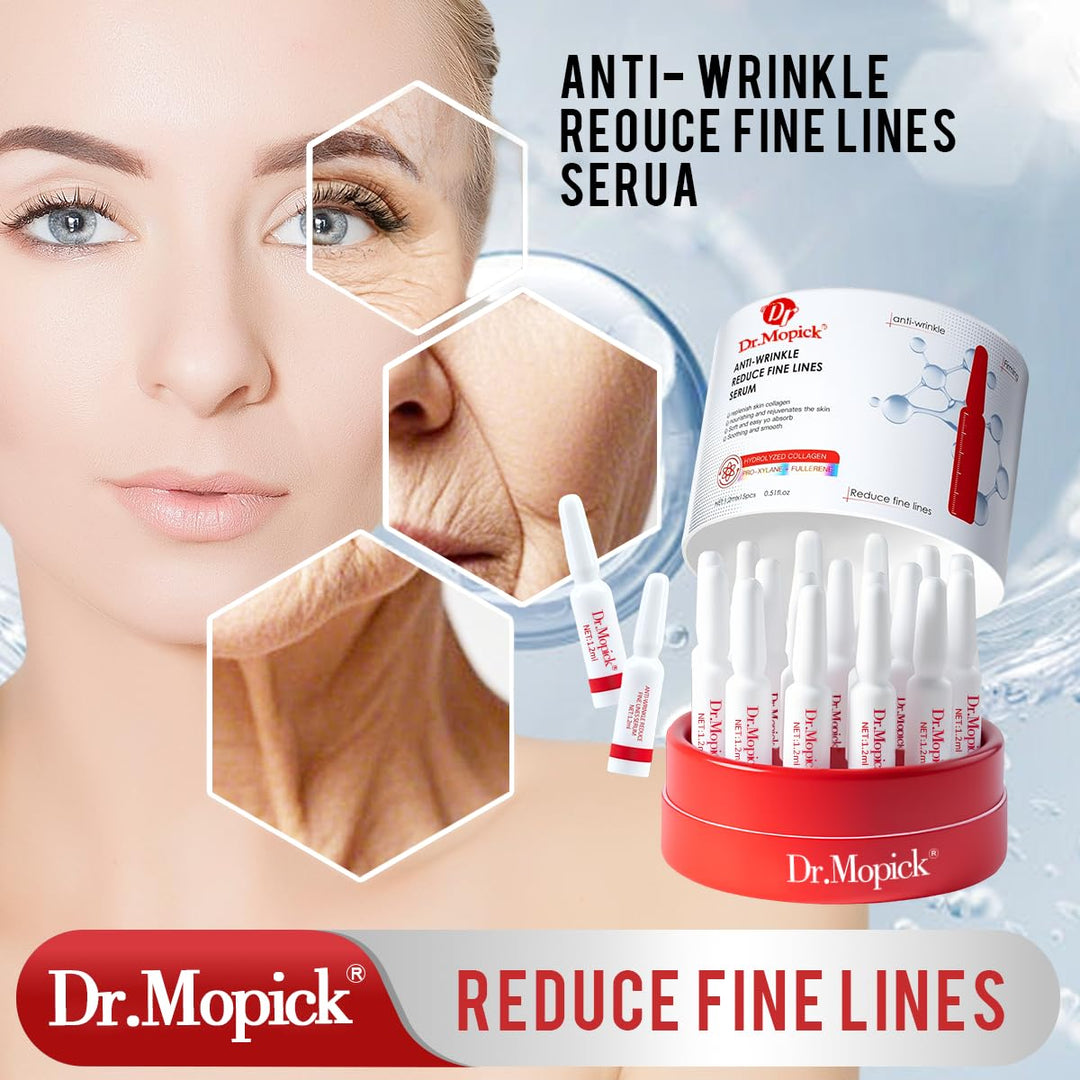 Dr.Mopick Anti-Wrinkle Essence Firming &amp; Anti-Aging Facial Serum with Collagen Hyaluronic Acid for Smooth Skin