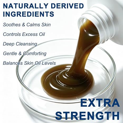 Folliculitis Shampoo for Itchy, Flaky Scalp - Purifying Formula for a Soothed, Balanced Scalp &amp; Oily Scalp Care, Men &amp; Women, 10.58 Fl Oz