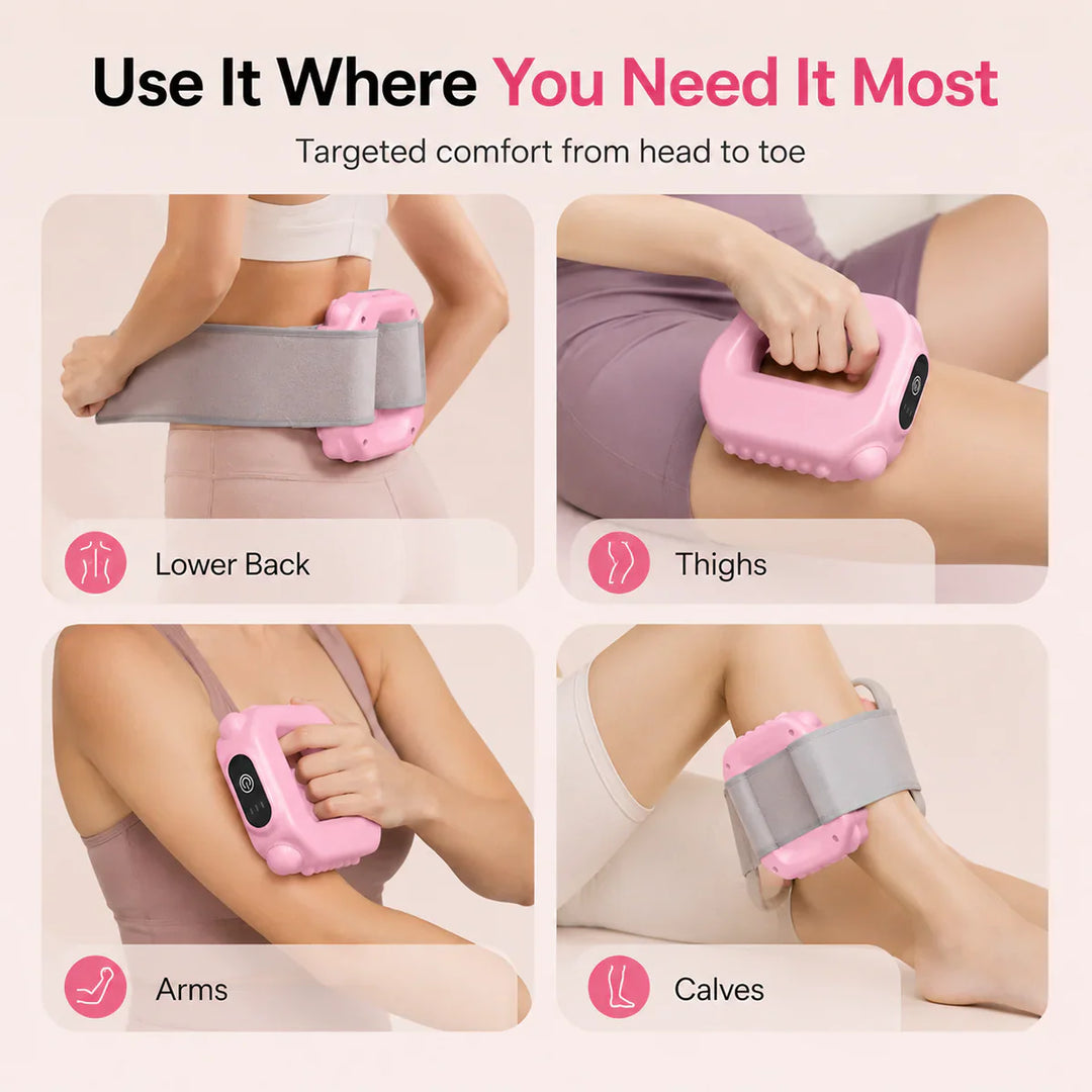 Hands-Free Fascia Massager for Muscle Relaxation &amp; Recovery