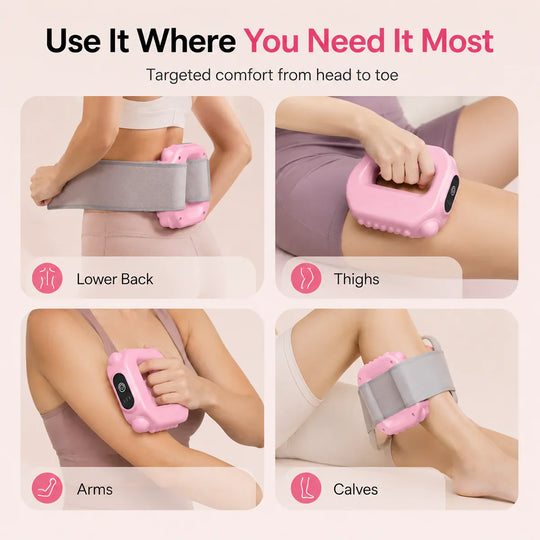 Hands-Free Fascia Massager for Muscle Relaxation &amp; Recovery