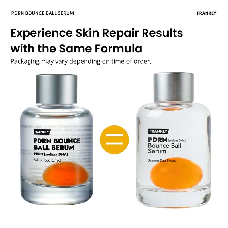 [FRANKLY] PDRN Bounce Ball Serum | 99% Pure Salmon DNA Moisturizer for Skin Repair &amp; Glow Skin | Barrier Repair, Glow Skin, Plumping Effect, Korean Skincare, Lightweight