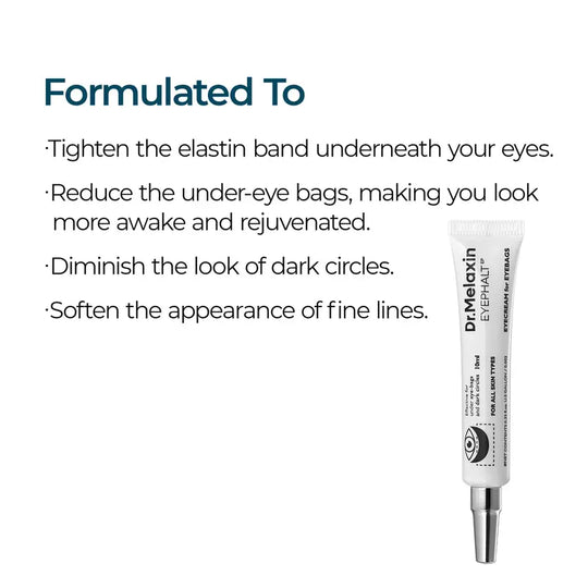 [Dr.Melaxin Official] Eyephalt Eye Cream | Eye Bag Remover Puffiness, Dark Circles, Wrinkles, Eye Skin Care EGF Anti-Aging, Niacinamide &amp; Ceramide