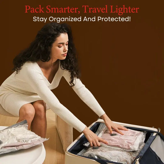 Cordless Travel Vacuum Storage Compression Bag