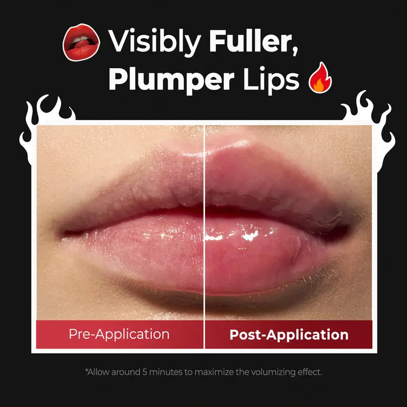 [Laka] Spicy Lip Plumper — Fuller-Looking Lip Plumper Gloss, Non-Sticky, High-Shine Finish