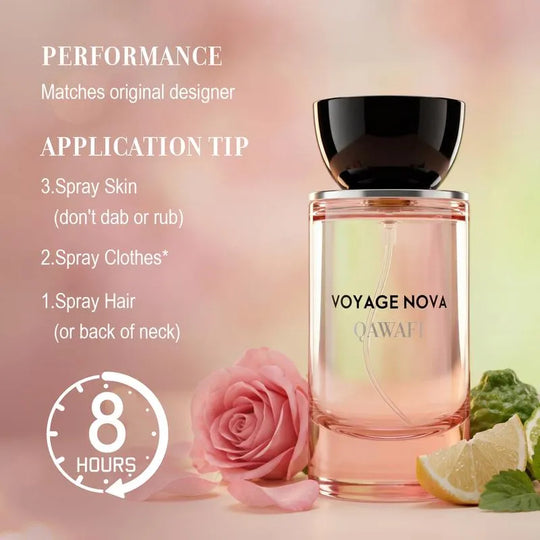 🔥🔥Voyage Nova | Rosey Fruity Floral | Extrait De Parfum | Long Lasting Luxury Fragrance