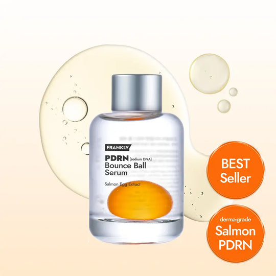 [FRANKLY] PDRN Bounce Ball Serum | 99% Pure Salmon DNA Moisturizer for Skin Repair &amp; Glow Skin | Barrier Repair, Glow Skin, Plumping Effect, Korean Skincare, Lightweight