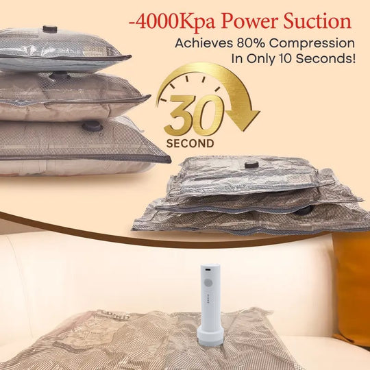 Cordless Travel Vacuum Storage Compression Bag