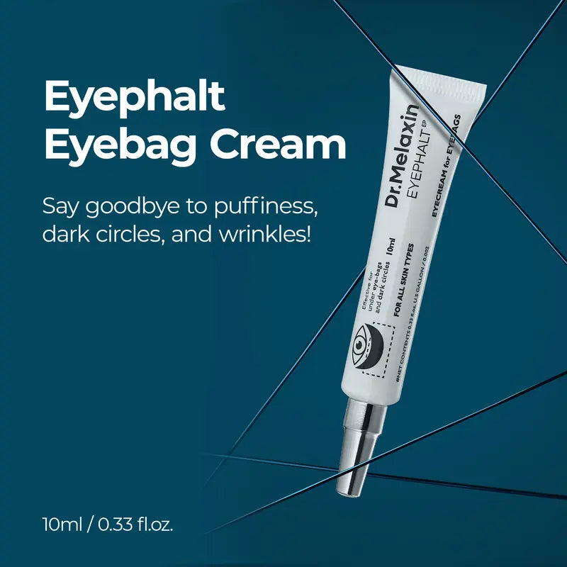 [Dr.Melaxin [Officiel] Eyephalt Øjencreme | Fjerner poser under øjnene Hævelser, mørke rande, rynker, Øjenhudpleje EGF Anti-aging, Niacinamid og Ceramid
