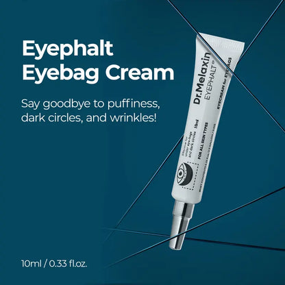 [Dr.Melaxin [Officiel] Eyephalt Øjencreme | Fjerner poser under øjnene Hævelser, mørke rande, rynker, Øjenhudpleje EGF Anti-aging, Niacinamid og Ceramid