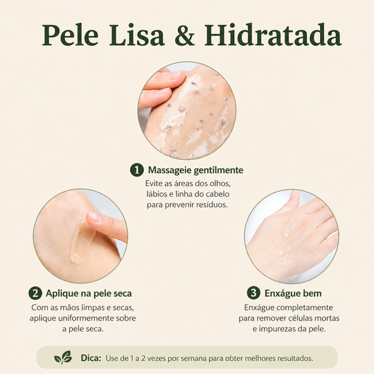 Green Tea Triple Enzyme Peeling Gel for Dark &amp; Intimate Areas