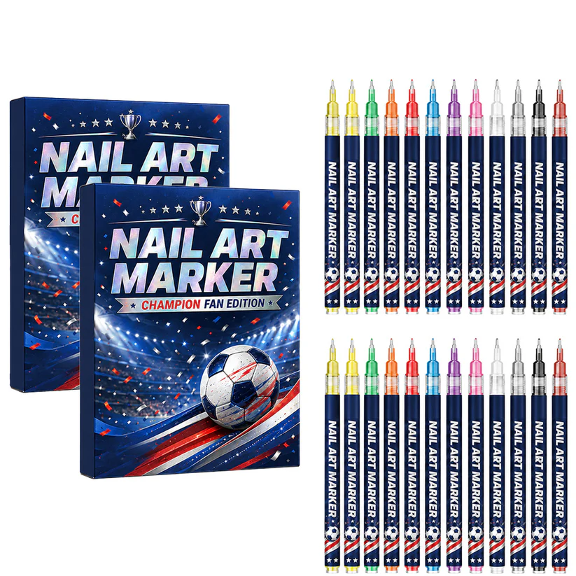 12-color fan-themed nail art brushes