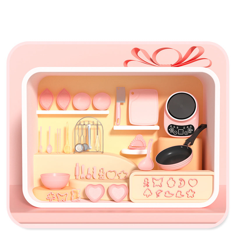 🎁[Bästa presenten för barn]🍳Barnleksaker med riktig matlagning i minikök - set med 22 delar