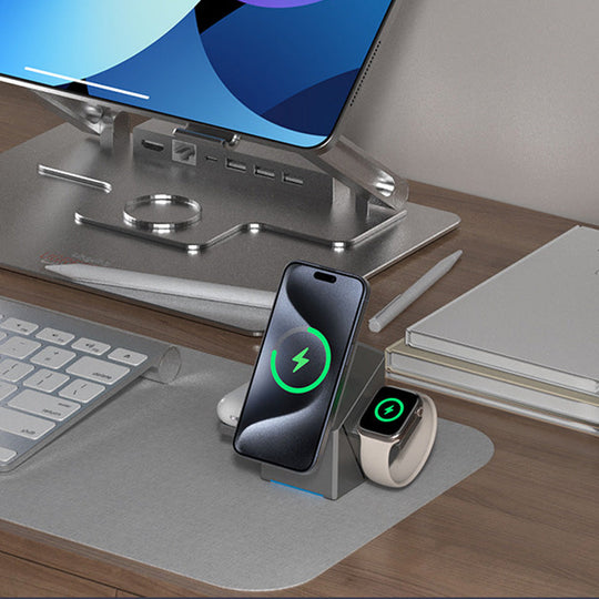 🔥Lowest price in the last 30 days🔥3-in-1 Foldable Magnetic Wireless Charging Station