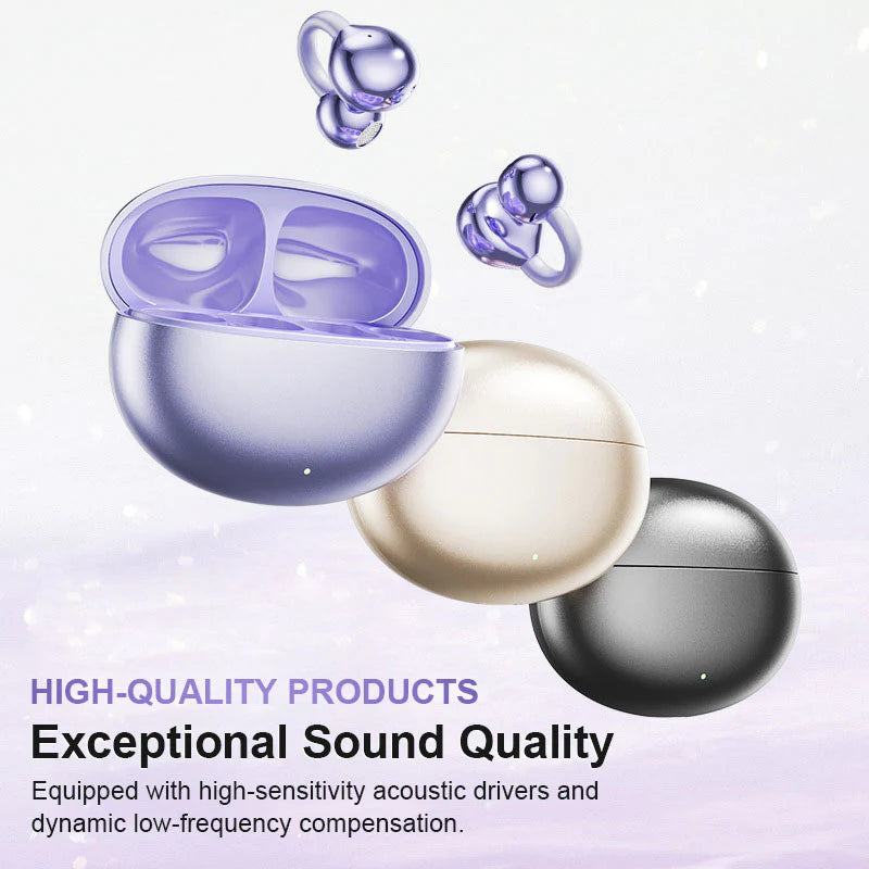 🔥Hot Sale 50% OFF💕 Lightweight Open Ear Clip Bluetooth Headphones
