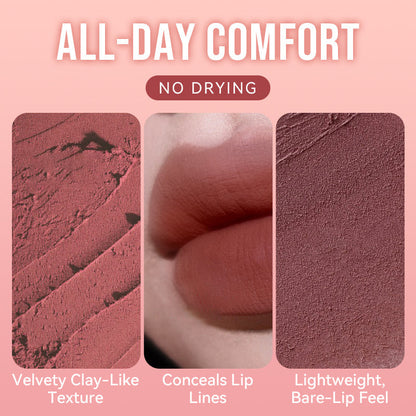 💨 Matte Lippencreme, matt ohne auszutrocknen, federleicht. 💋
