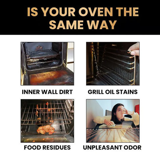 Oven &amp; Grill Cleaner Spray – Dissolves Grease in 5 Mins, No Scrubbing &amp; Eliminates Odors