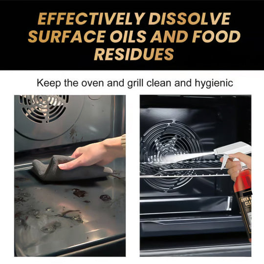 Oven &amp; Grill Cleaner Spray – Dissolves Grease in 5 Mins, No Scrubbing &amp; Eliminates Odors