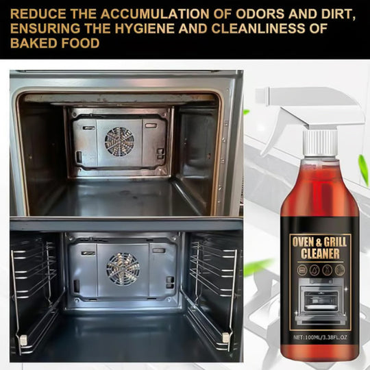 Oven &amp; Grill Cleaner Spray – Dissolves Grease in 5 Mins, No Scrubbing &amp; Eliminates Odors