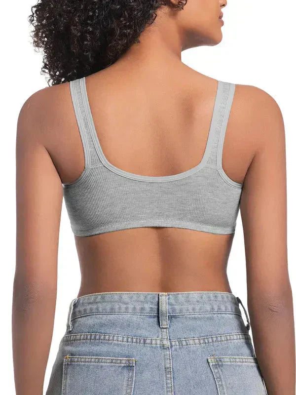 ⏰ Now only 50% off!❤️Adjustable Front Closure Push-Up Bra Wire-Free, Seamless &amp; Side Support for Daily Wear, Spring-Summer Comfort