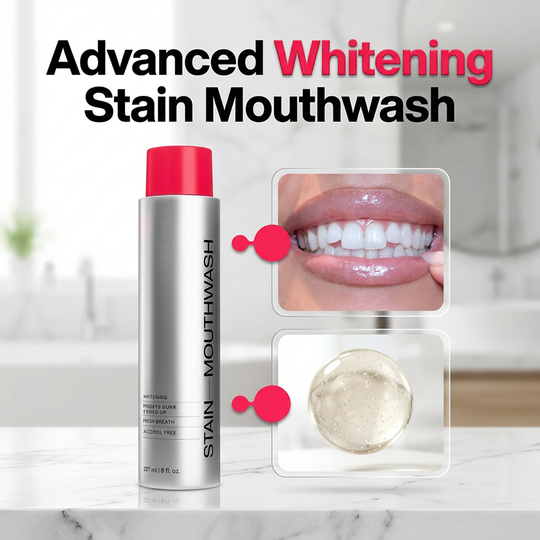 🔥2026 SALE -Advanced Stain-Lifting Whitening Mouthwash: Visible Debris Removal &amp; Fresh Breath