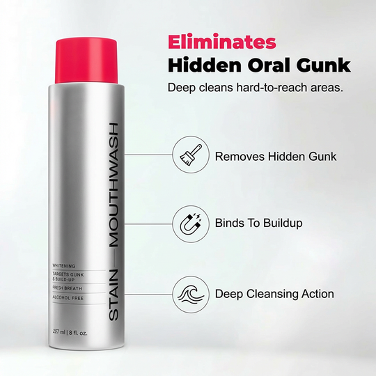 🔥2026 SALE -Advanced Stain-Lifting Whitening Mouthwash: Visible Debris Removal &amp; Fresh Breath
