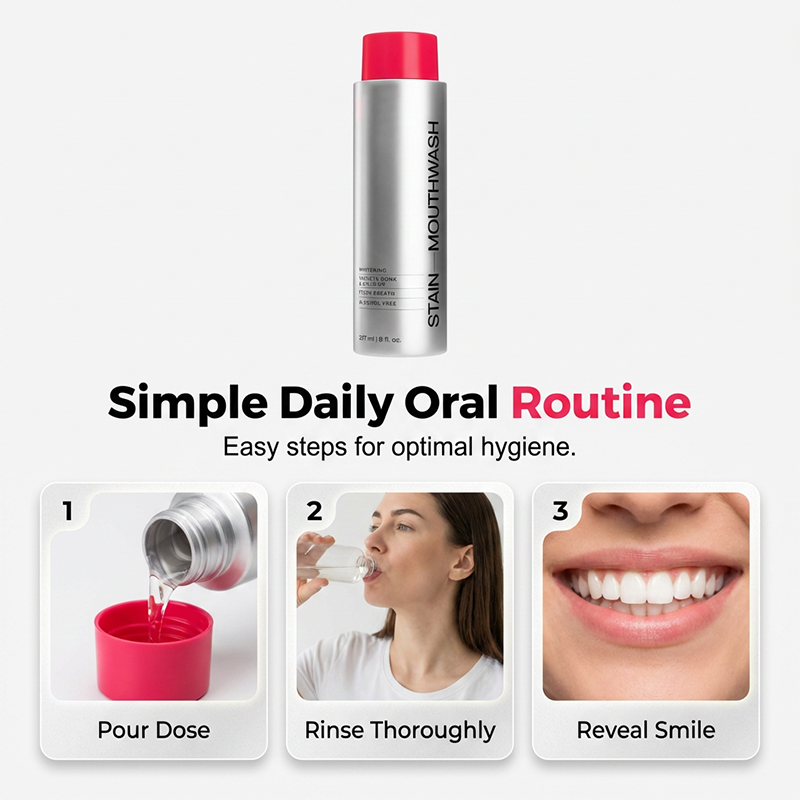 🔥2026 SALE -Advanced Stain-Lifting Whitening Mouthwash: Visible Debris Removal &amp; Fresh Breath