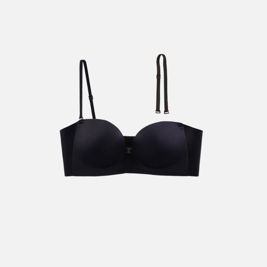 Seamless Front Closure Bra With Adjustable Straps