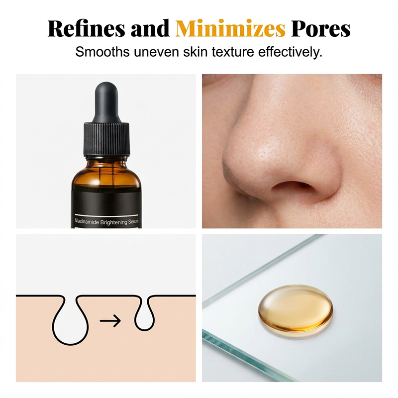 【JMCY × Teashell】Whitening Serum 5% Niacinamide &amp; Alpha Arbutin — Reduces Dark Spots, Brightens Skin, Long-Lasting Hydration, Suitable for Sensitive Skin