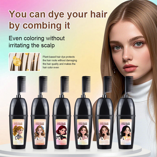 Plant-Based Comb-In Hair Dye – 3-in-1 Hair Dye Comb