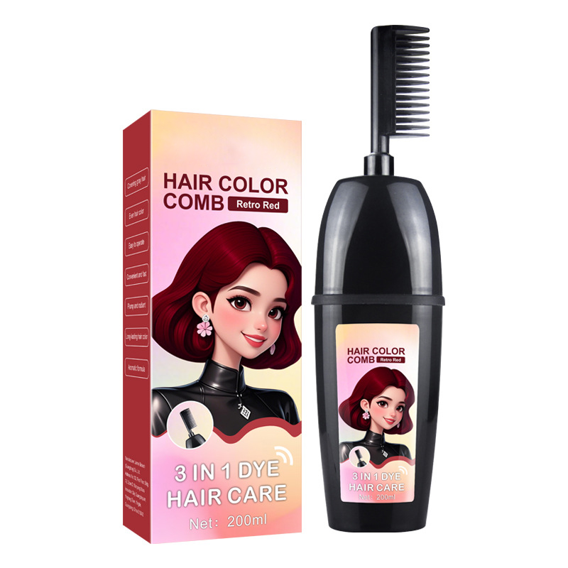 Plant-Based Comb-In Hair Dye – 3-in-1 Hair Dye Comb