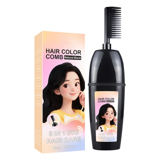 Plant-Based Comb-In Hair Dye – 3-in-1 Hair Dye Comb