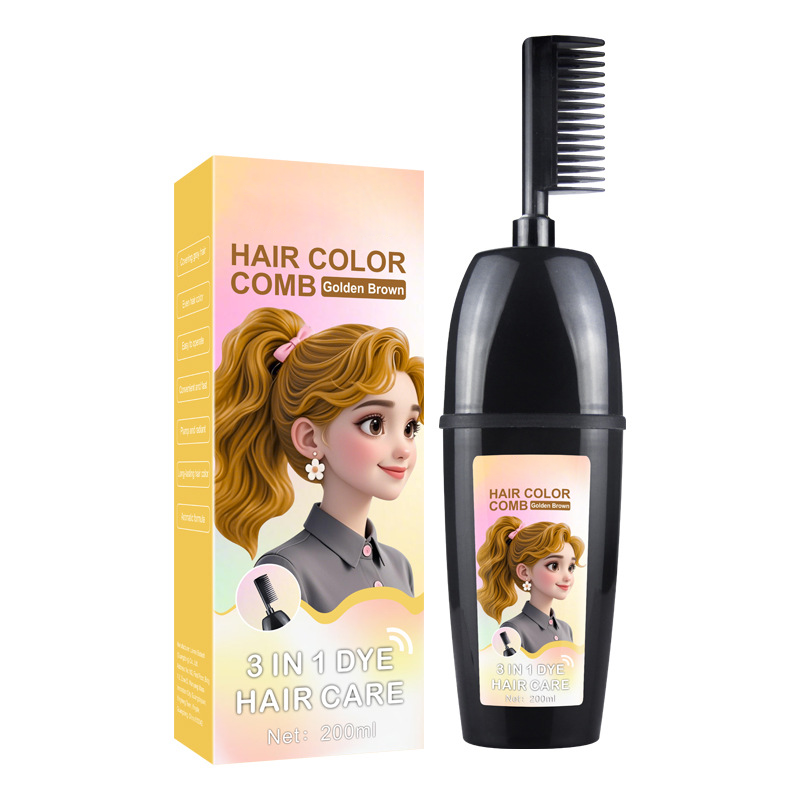Plant-Based Comb-In Hair Dye – 3-in-1 Hair Dye Comb