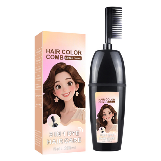 Plant-Based Comb-In Hair Dye – 3-in-1 Hair Dye Comb