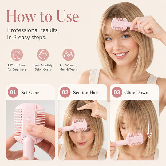 Portable Dual-Use Hair Trimming Comb