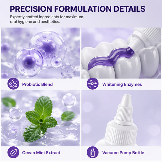 Probiotic Purple Teeth Whitening Toothpaste